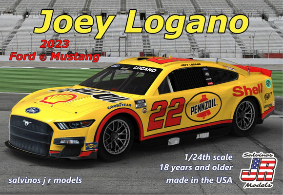 1/25 Salvinos JR Team Penske, Joey Logano, ALL NEW- 2023 body, Ford Mustang 