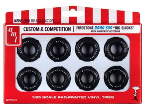 1/25 AMT Firestone Drag 500 Big Slicks Tires Pack (8) PP-30