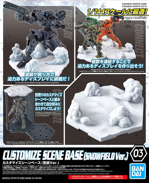 1/144 Bandai Customize Scene Base 03 [Snowfield Ver.]