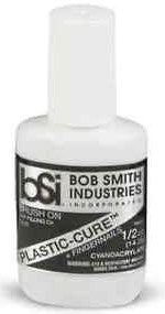 Bob Smith Industries Plastic-Cure Brush-On Gap Filling CA Glue .5oz