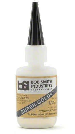 Bob Smith Industries Super-Gold+ Medium Thickness Gap Filling CA Glue .5oz
