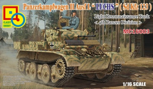 1/16 Classy Hobby PzKpfw II Ausf L Luch (SdKfz 123) 4th Pz Division Light Recon Tank