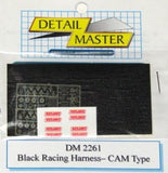 1/24-1/25 Detail Master 1/24-1/25 Racing Harness Cam Type (Black)