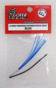 1/24-1/25 Gofer Blue Prewired Distributor w/Aluminum Plug Boot Material 16004