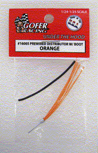 1/24-1/25 Orange Prewired Distributor w/Aluminum Plug Boot Material 16005