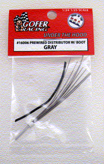 1/24-1/25 Gray Prewired Distributor w/Aluminum Plug Boot Material 16006