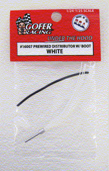 Gofer Racing 16010 Brown Prewired Distributor Boot - 1:24 / 1:25 Scale Model Car Accessory 4 thumbnail image