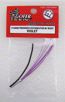 1/24-1/25 Violet Prewired Distributor w/Aluminum Plug Boot Material 16008