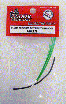 1/24-1/25 Green Prewired Distributor w/Aluminum Plug Boot Material 16009