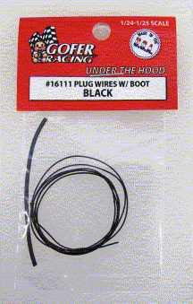 1/24-1/25 Plug Wire 2ft. w/Plug Boot Material (pick your color)