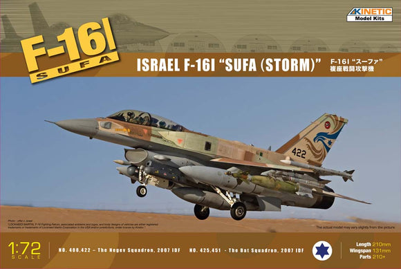 1/72 Kinetic F-16I SUFA