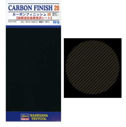 Hasegawa Thin Mylar Sheet Self Adhesive Carbon Fiber Foil #TF9