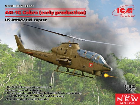 1/32 ICM US Army AH1G Cobra Early Production Attack Helicopter