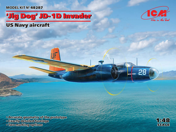 1/48 ICM US Navy Jig Dog JD1D Invader Aircraft 48287