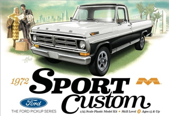 1/25 Moebius Models 1972 Ford Sport Custom Pickup Truck 1220