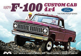 1/25 Moebius Models 1970 Ford F100 Custom Cab 4x4 Pickup Truck 1230