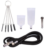 No Name Portable Red Cordless Airbrush Compressor and Airbrush Set
