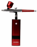 No Name Portable Red Cordless Airbrush Compressor and Airbrush Set