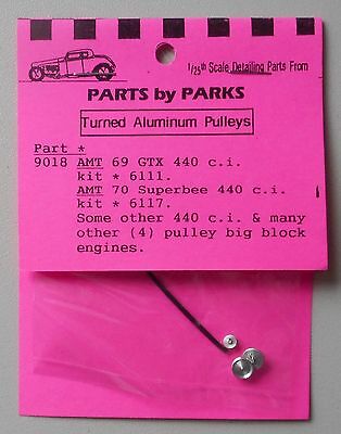 1/24-1/25 Pulley Set Chrysler & Ford Big Block (Spun Aluminum) (4 pulleys)