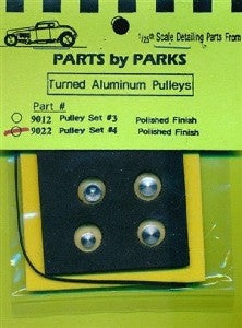 1/24-1/25 Parts by Parks Pulley Set Pulley Set (4 ea, Custom, Polish Finish) 9022