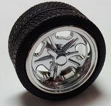 1/25-1/24 Pegasus Shuey's 19" Chrome Rims w/Tires (4) 1279