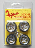 1/25-1/24 Pegasus Shuey's 19" Chrome Rims w/Tires (4) 1279