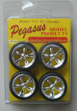 1/25-1/24 Pegasus T's 23" Chrome Rims w/Tires (4) 2301