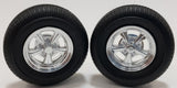 1/25-1/24 Pegasus Radir 15" Chrome Rims w/Tires (4) 308T