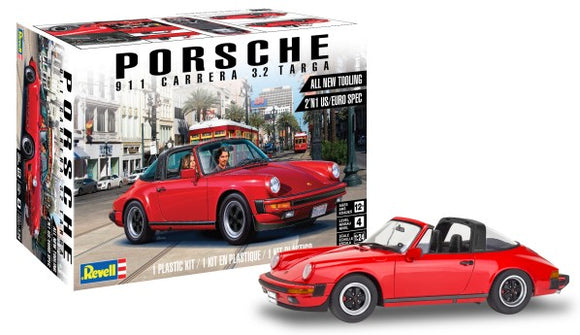 1/24 Revell Monogram 1984 Porsche 911 Carrera 3.2 Targa Car (2 in 1) 4527