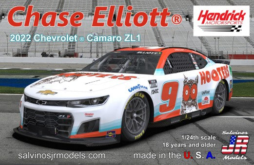 1/24 Salvino's Jr 1/24 Chase Elliott 2022 NASCAR Next Gen Chevrolet Camaro (Hooters) (Ltd Prod)