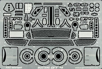 1/24 Scale Motorsports Ford Mustang GT4 Photo-Etch Detail Set For TAM