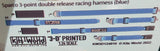 1/24 Warbird Decals 3D Color Sparco 3-Point Racing Seatbelts/Harness